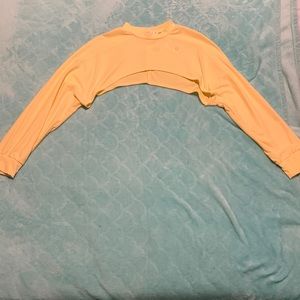 yellow crop top